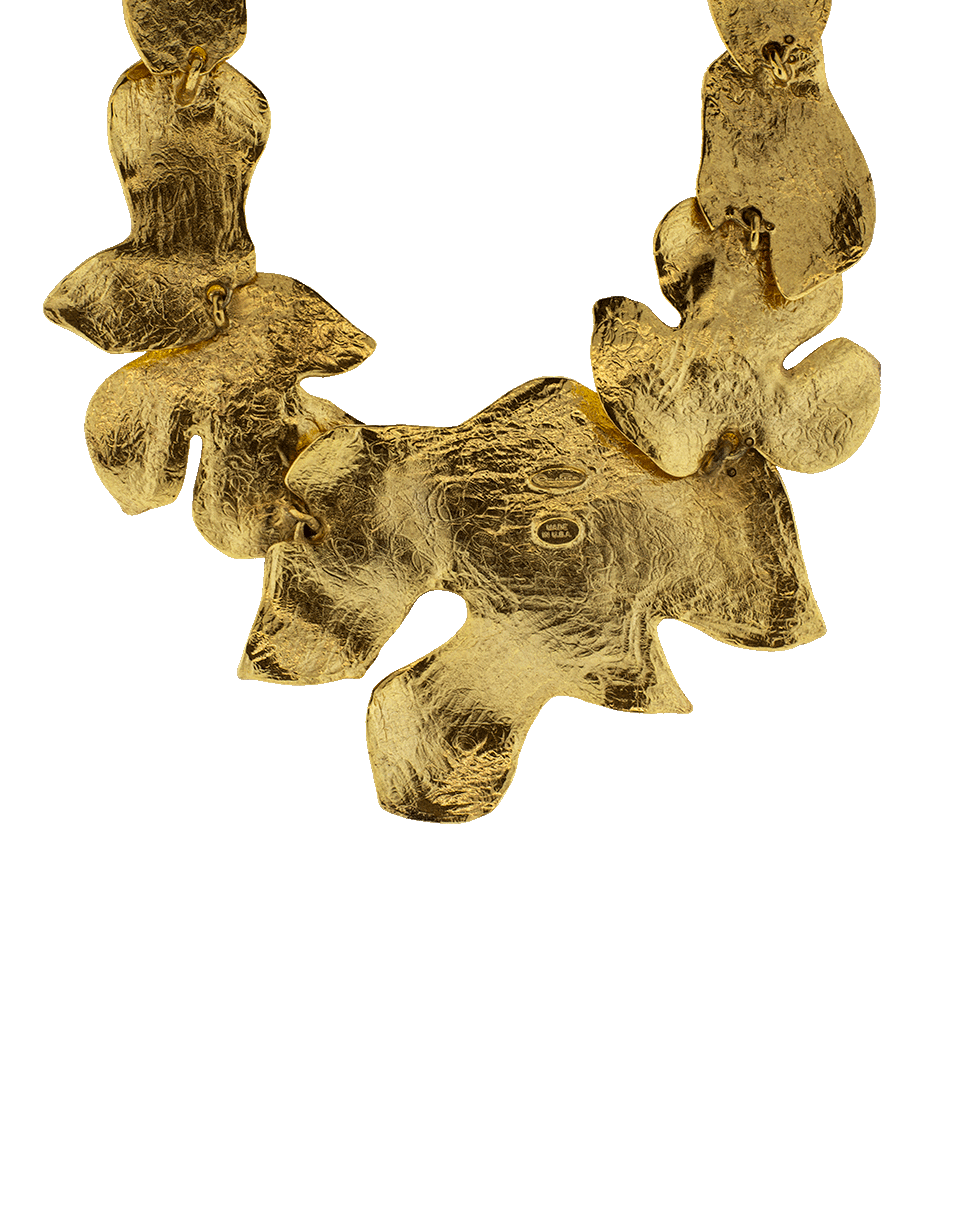 OSCAR DE LA RENTA-Foliage Necklace-GOLD