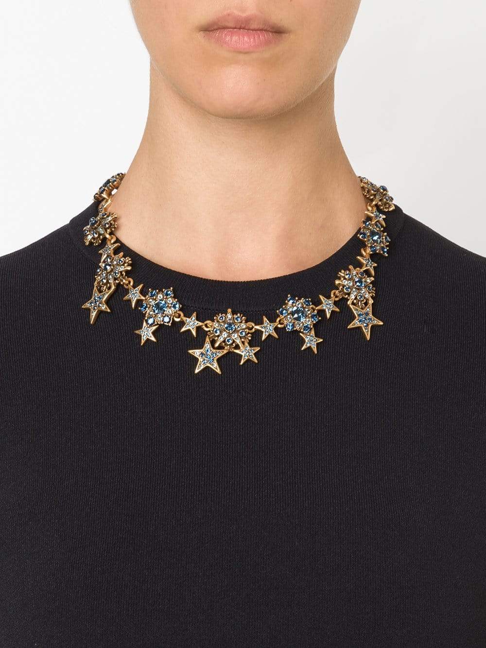 OSCAR DE LA RENTA-Stars Necklace-NAVY
