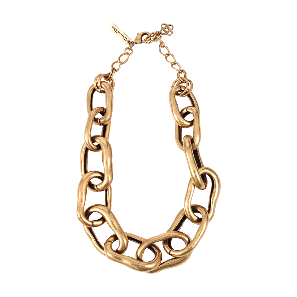 OSCAR DE LA RENTA-Link Necklace-RUSS GLD