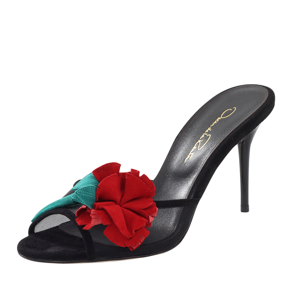OSCAR DE LA RENTA-Othina Carnation Mesh Mule-