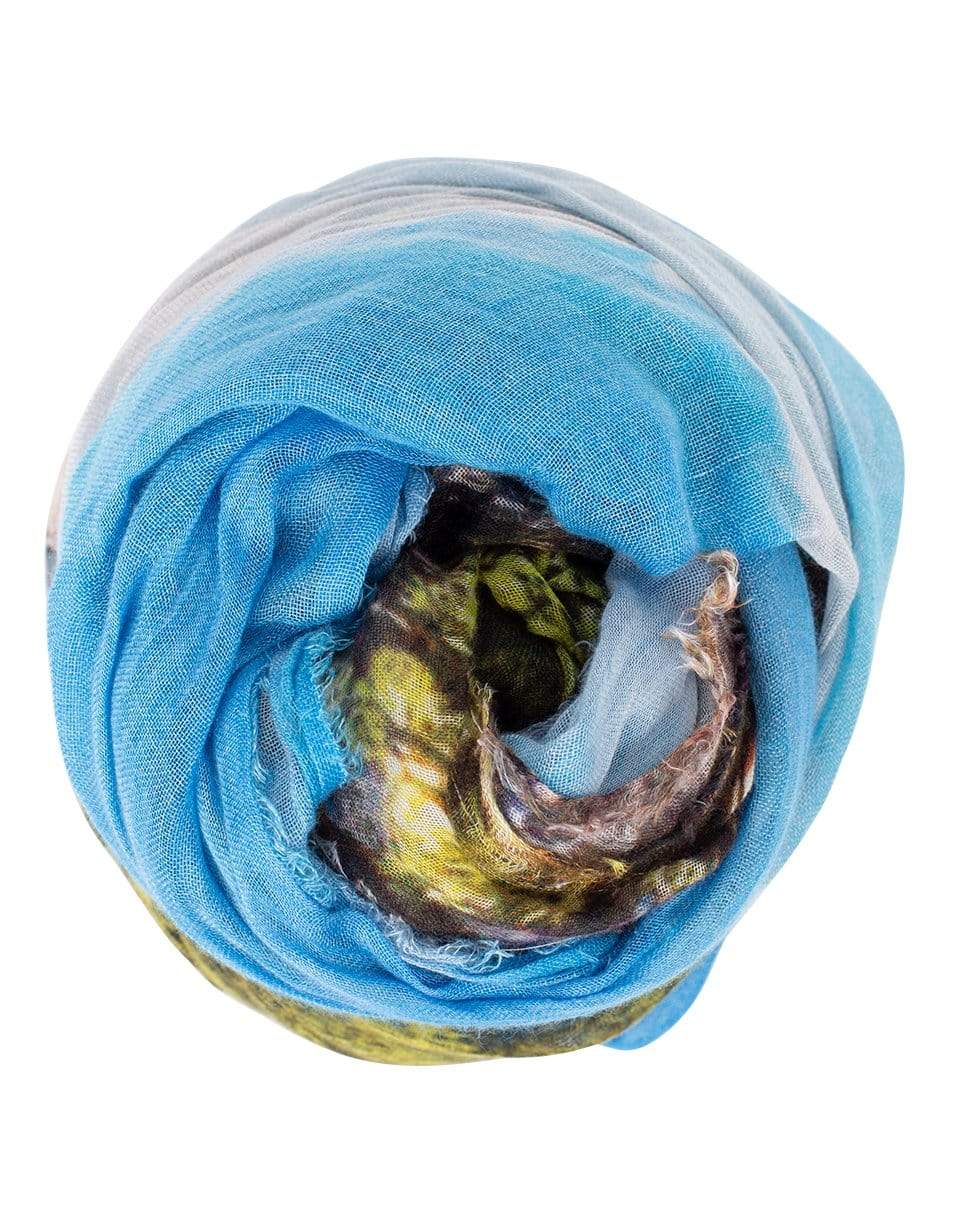OTTOTREDICI-Statue Cliffs Scarf-BLUE