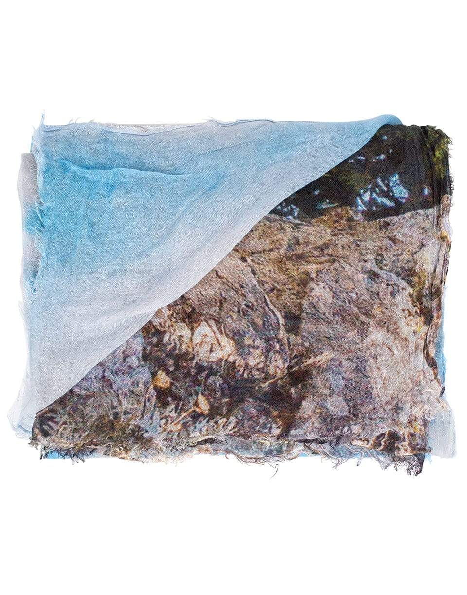 OTTOTREDICI-Statue Cliffs Scarf-BLUE