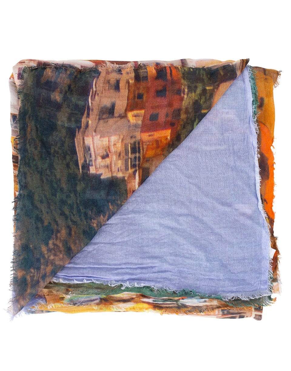 OTTOTREDICI-Positano Scarf-BLU/YLLW