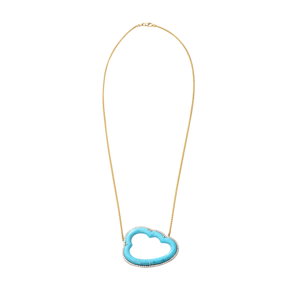 PAMELA HUIZENGA-Large Silver Linings Necklace-YELLOW GOLD
