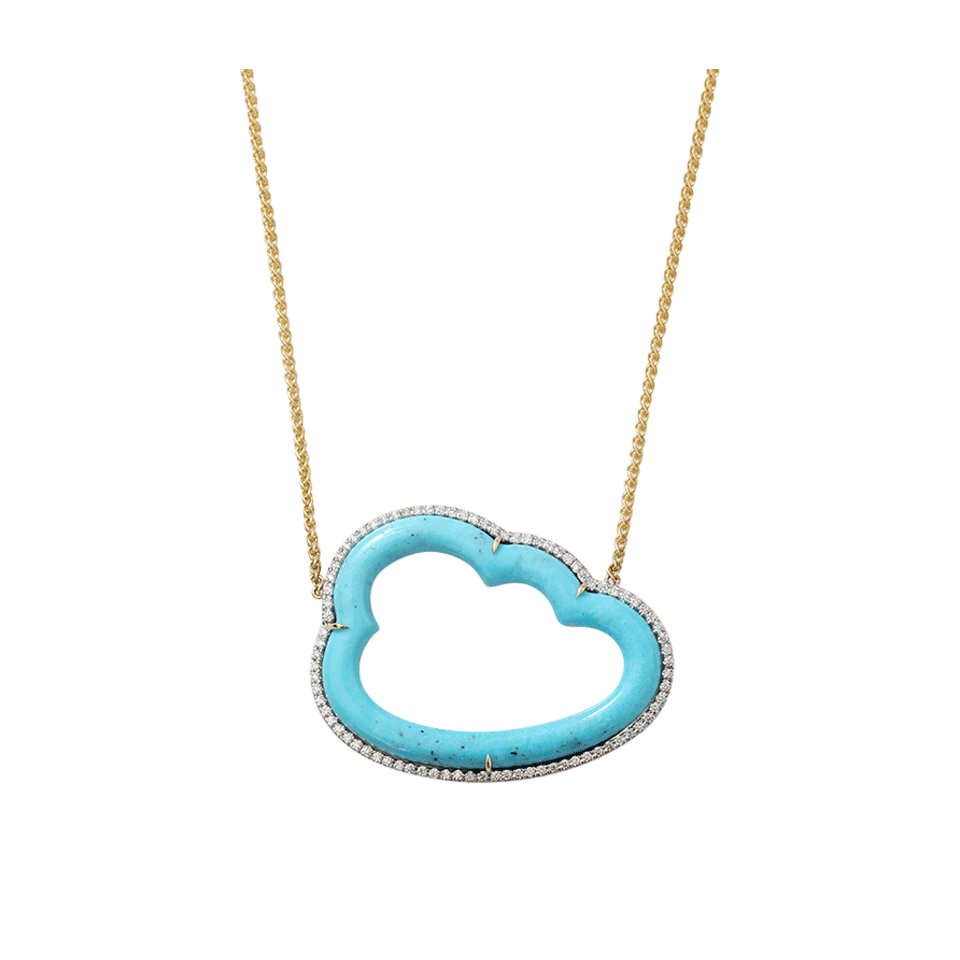 PAMELA HUIZENGA-Large Silver Linings Necklace-YELLOW GOLD