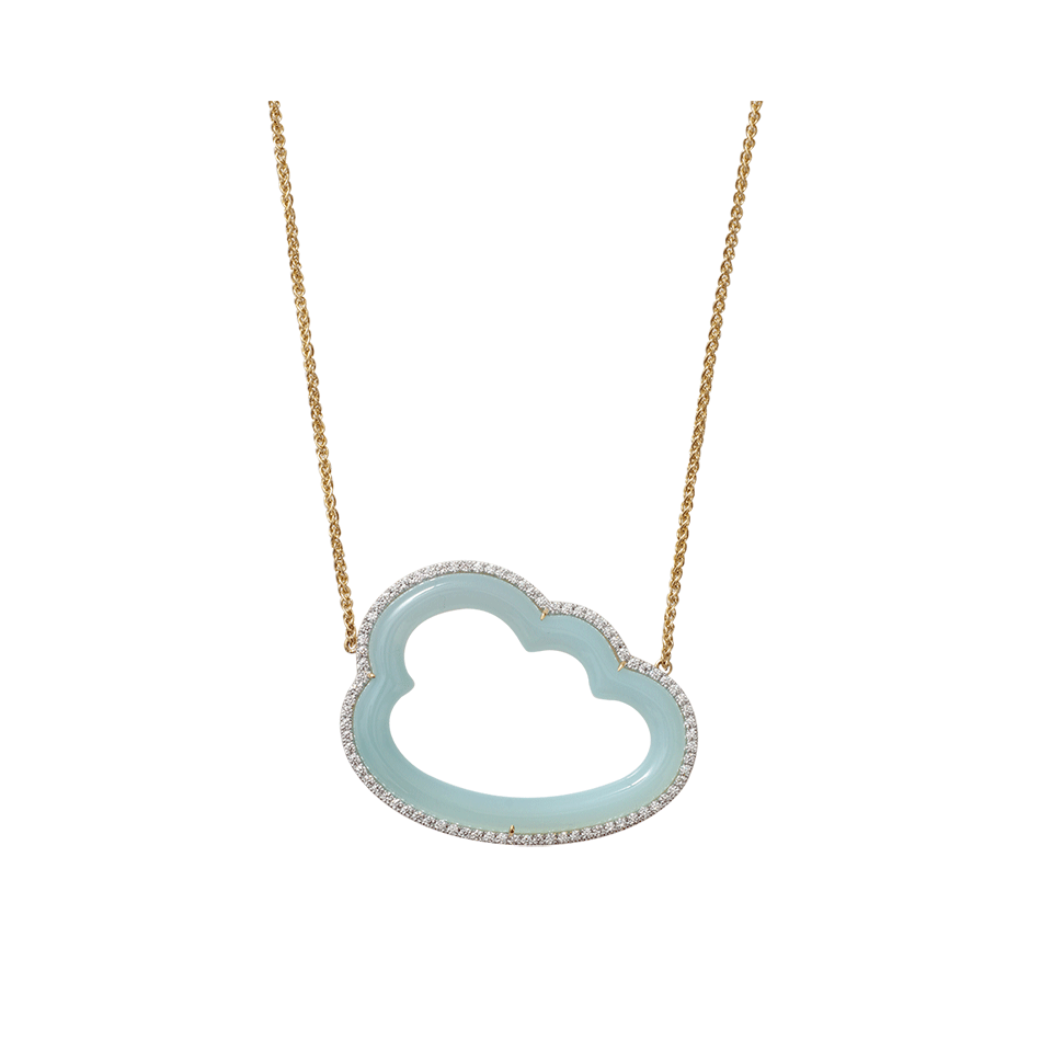 PAMELA HUIZENGA-Large Silver Linings Necklace-YELLOW GOLD