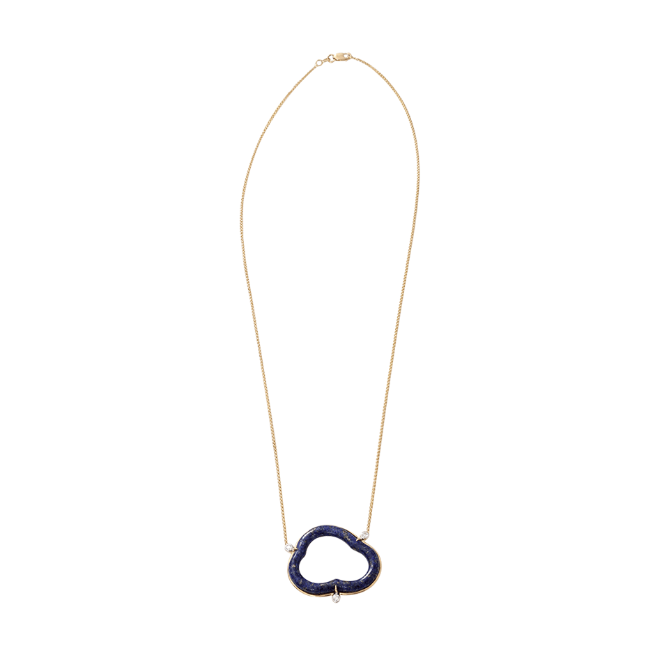 PAMELA HUIZENGA-Small Silver Lining Necklace-YELLOW GOLD