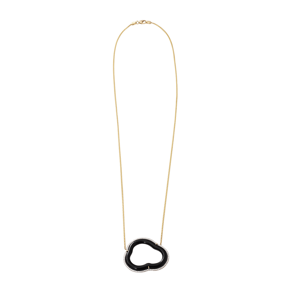 PAMELA HUIZENGA-Small Silver Lining Necklace-YELLOW GOLD