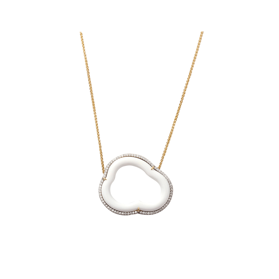PAMELA HUIZENGA-Small Silver Lining Necklace-YELLOW GOLD