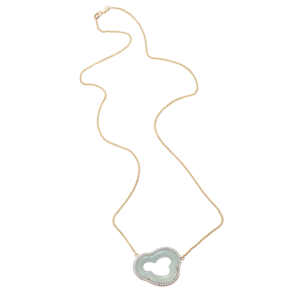 PAMELA HUIZENGA-Small Silver Linings Necklace-YELLOW GOLD
