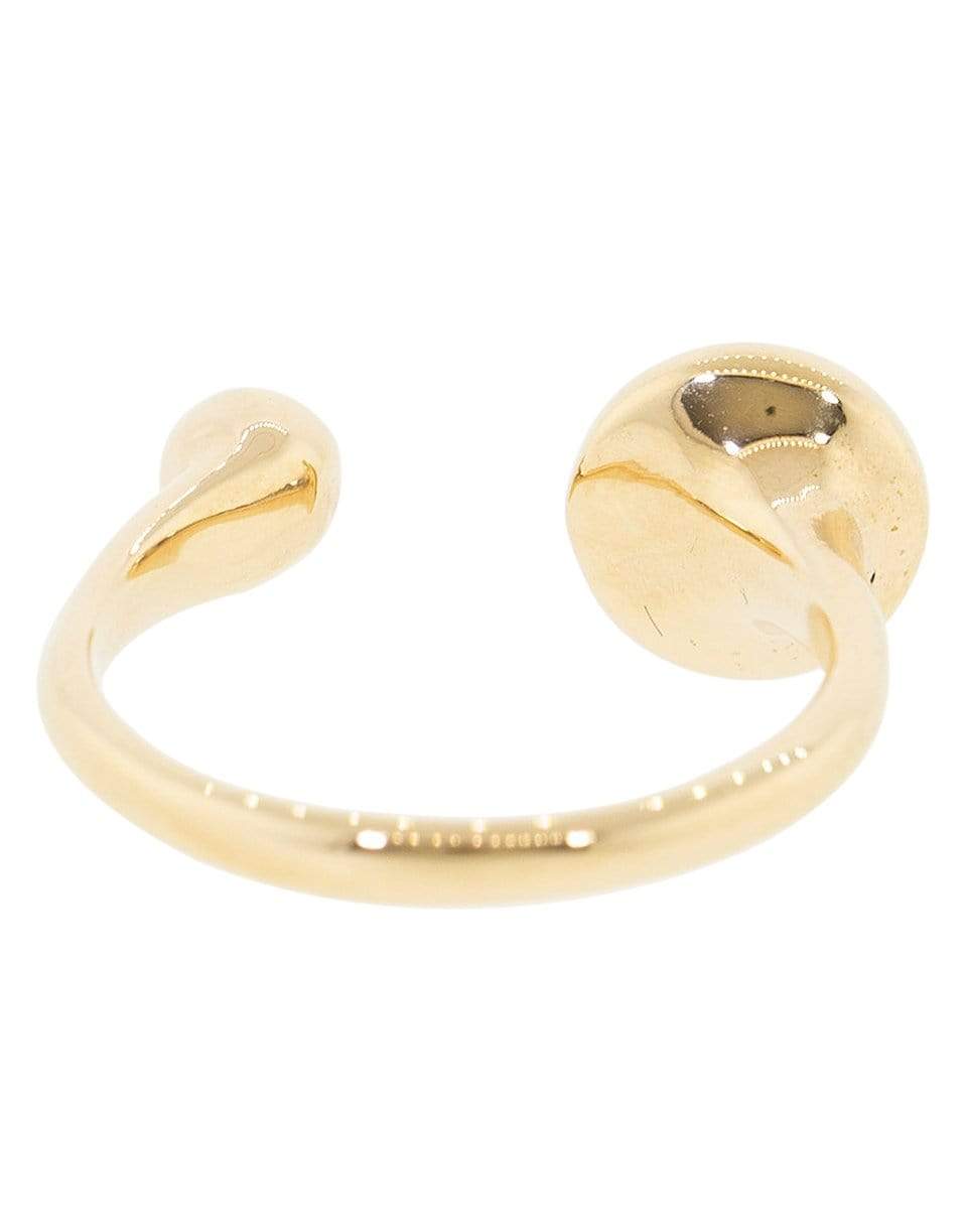 PAMELA LOVE-Black and White Diamond Gravitation Ring-ROSE GOLD