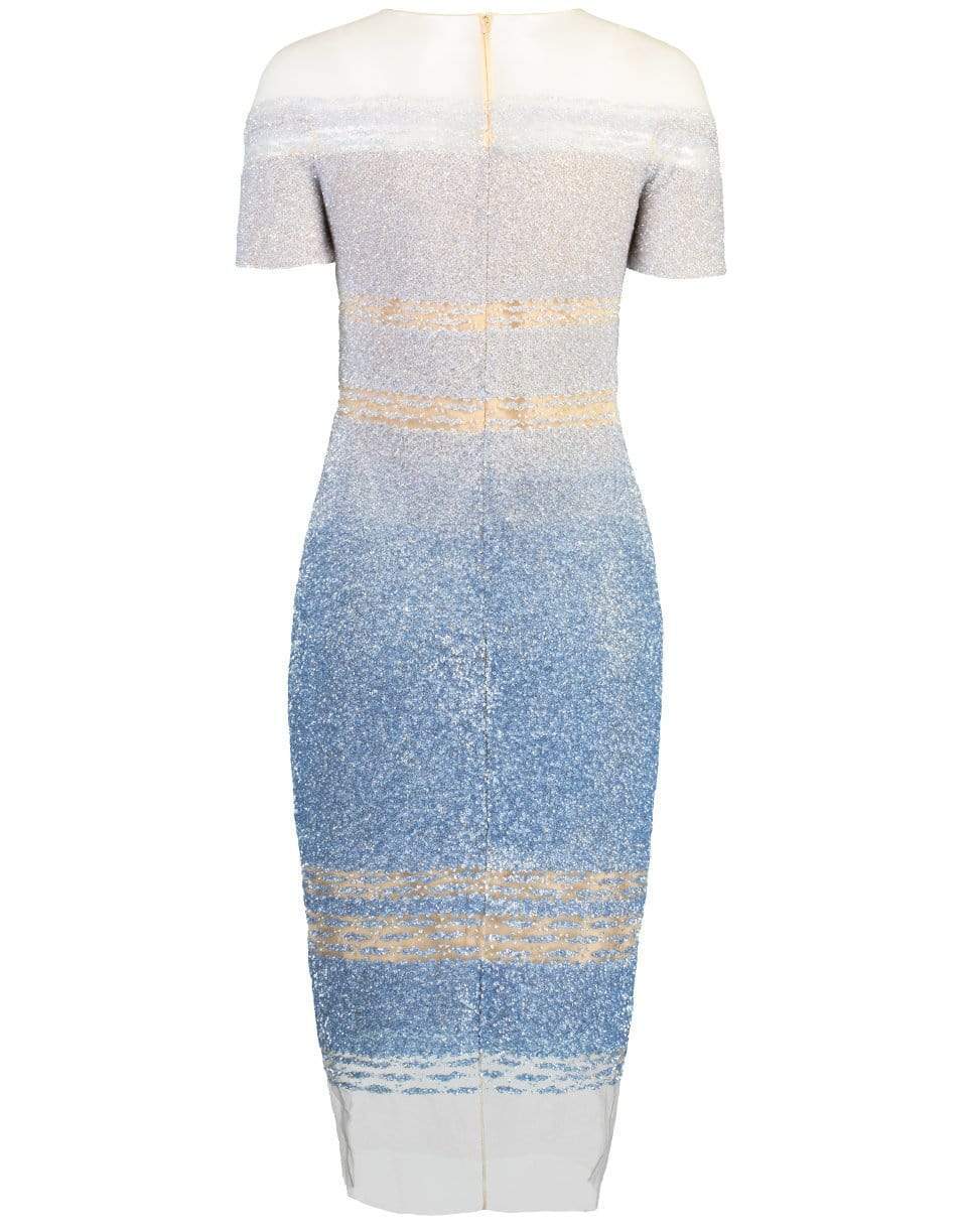 PAMELLA ROLAND-Ombre Sequin Cocktail - Blue-