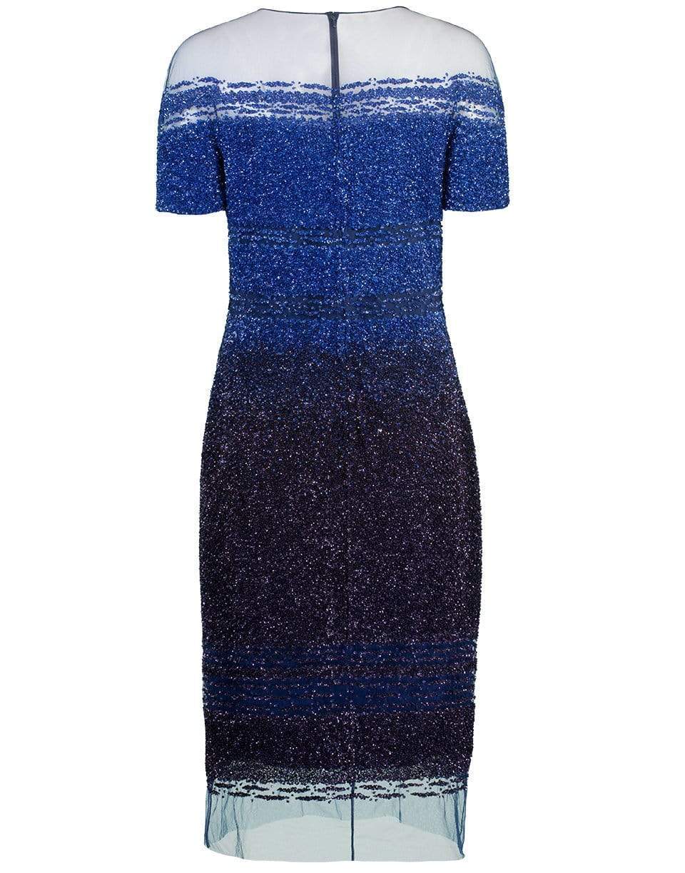 PAMELLA ROLAND-Ombre Sequin Cocktail - Cobalt-
