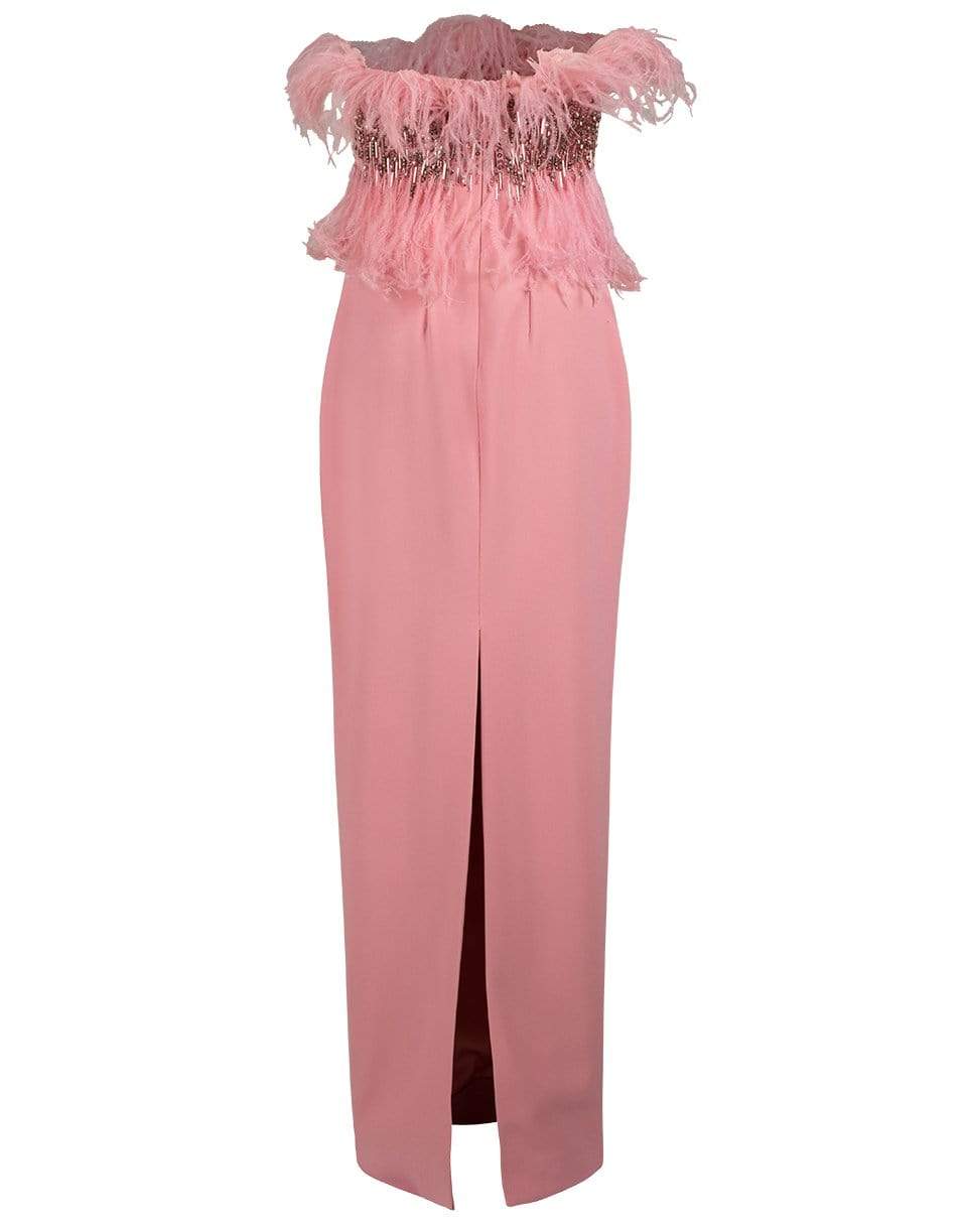 PAMELLA ROLAND-Stretch Crepe With Crystals Column Dress-PALEROSE