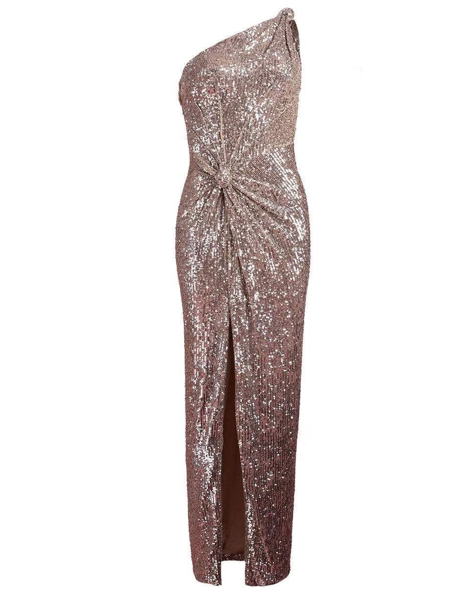 PAMELLA ROLAND-Iris Sequin One Shoulder Gown-
