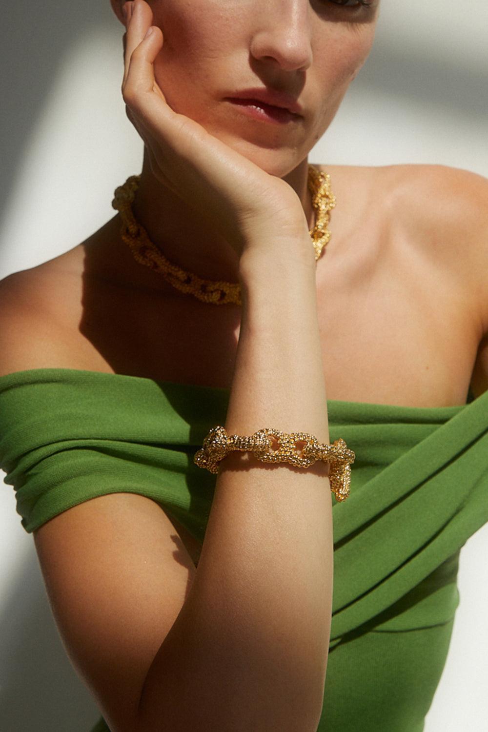 Vega Necklace-YELLOW-JEWELRYBOUTIQUENECKLACE O-PAOLA SIGHINOLFI