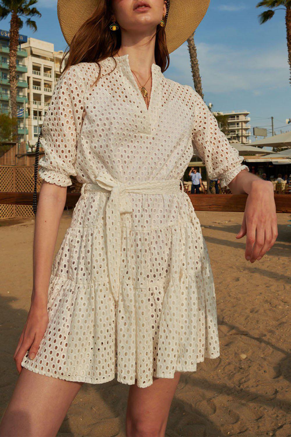 PAOLITA-Lido Dress - White-