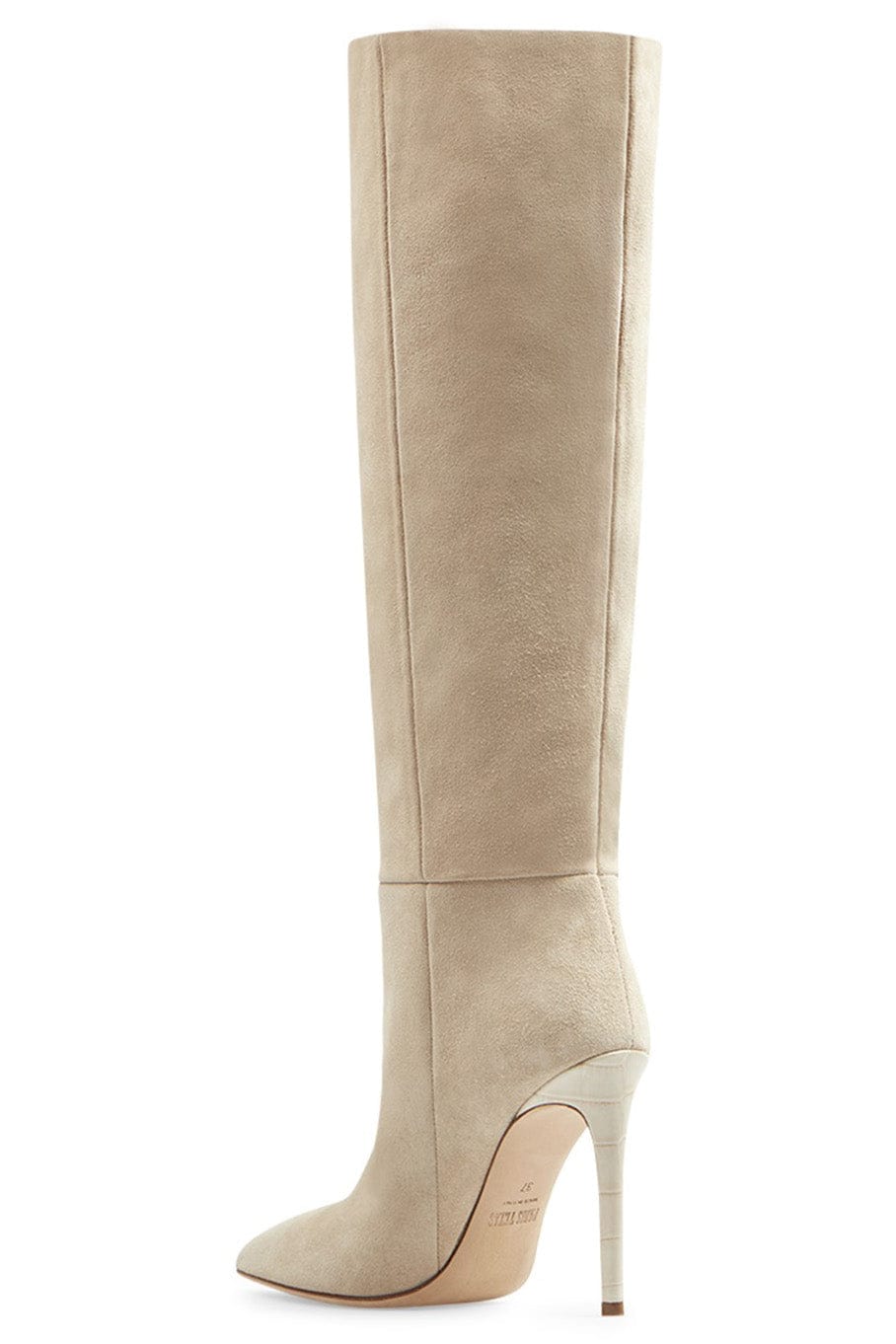 PARIS TEXAS-Stiletto Boot Heel - Angora-