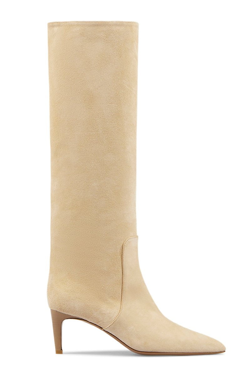 PARIS TEXAS-Stiletto Tall Boots - Ecru-