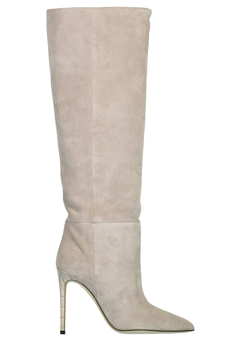 PARIS TEXAS-Suede Tall Boot Stiletto Heel-