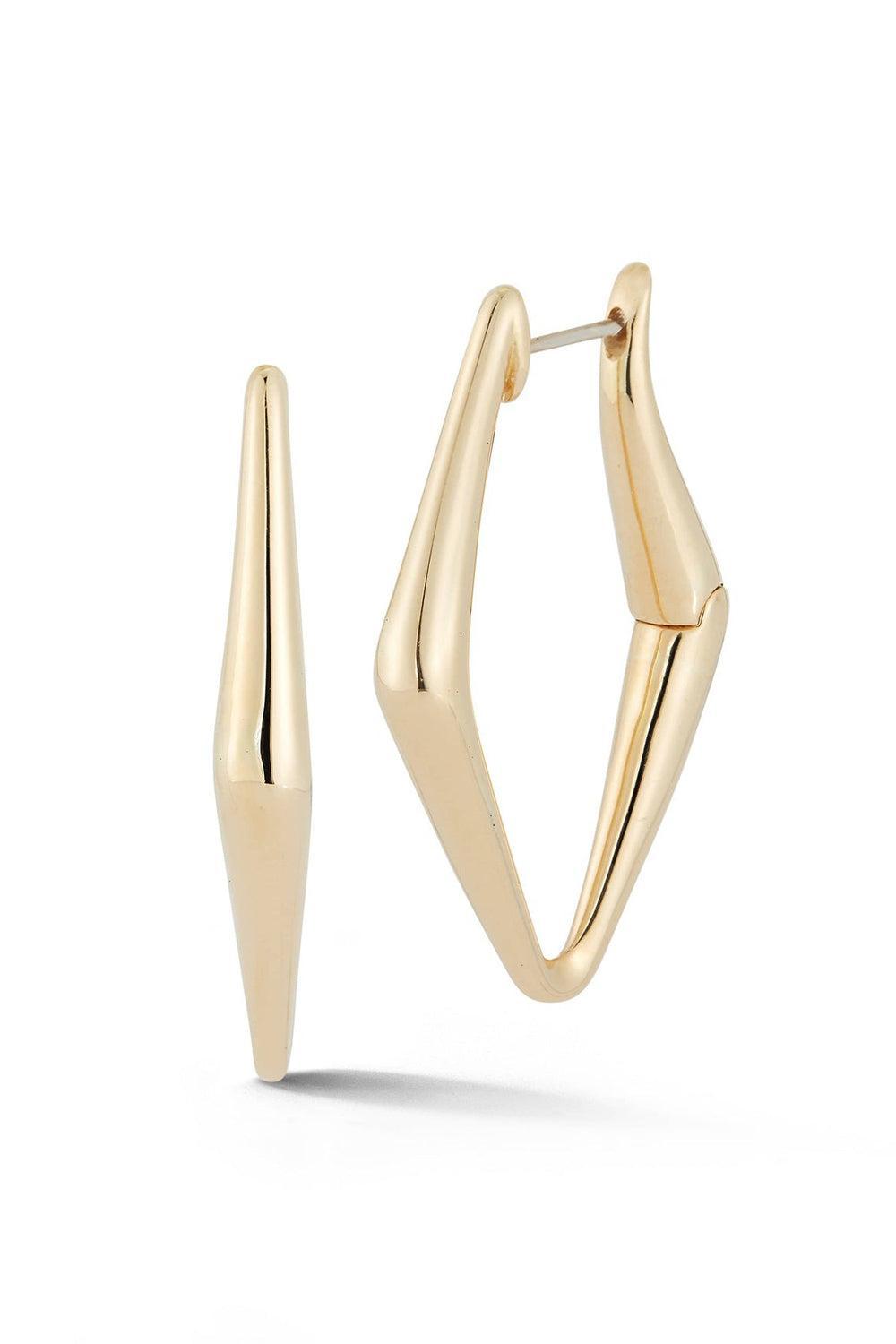 Uptown Girl Small Hoops-YELLOW GOLD-JEWELRYFINE JEWELEARRING-PARULINA