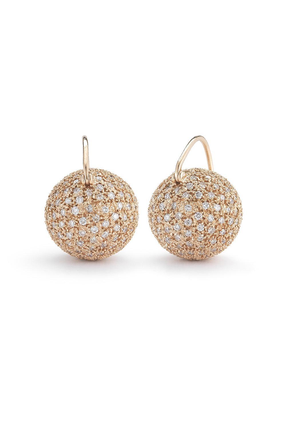Ecclesia Diamond Ball Earrings