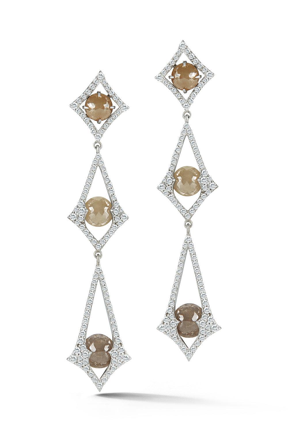 La Tour Eiffel Ecclesia Earrings-WHITE GOLD-JEWELRYFINE JEWELEARRING-PARULINA