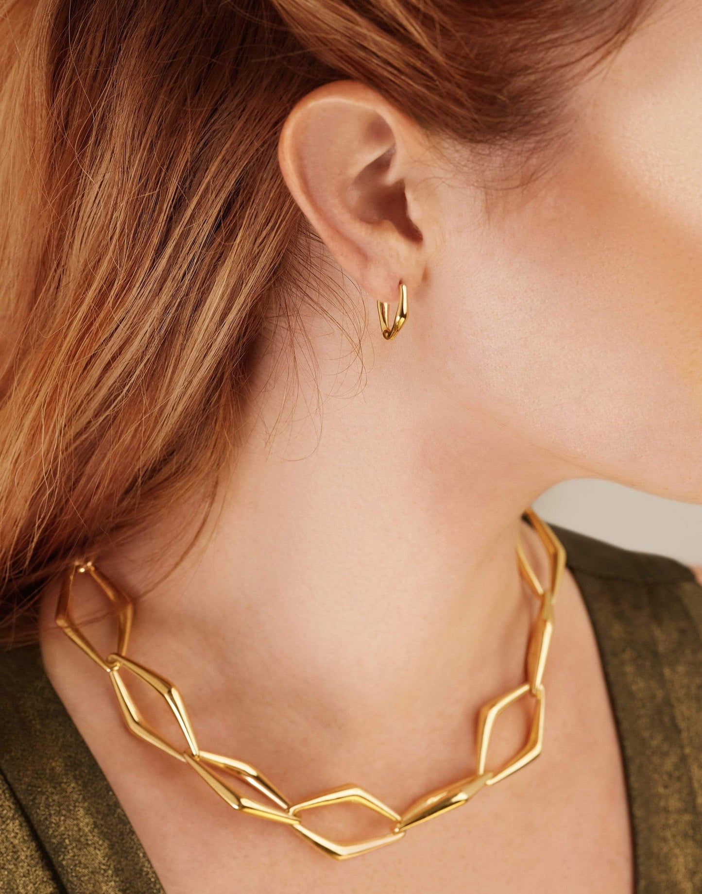 PARULINA-Small Gold Hoops-YELLOW GOLD