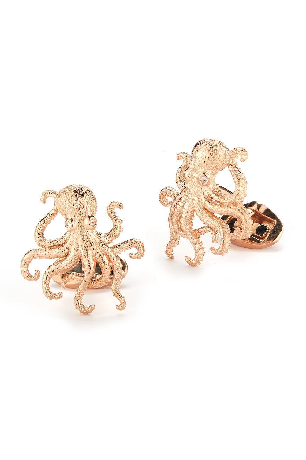 Octopus Cufflinks-ROSE GOLD-JEWELRYFINE JEWELMISC-PARULINA