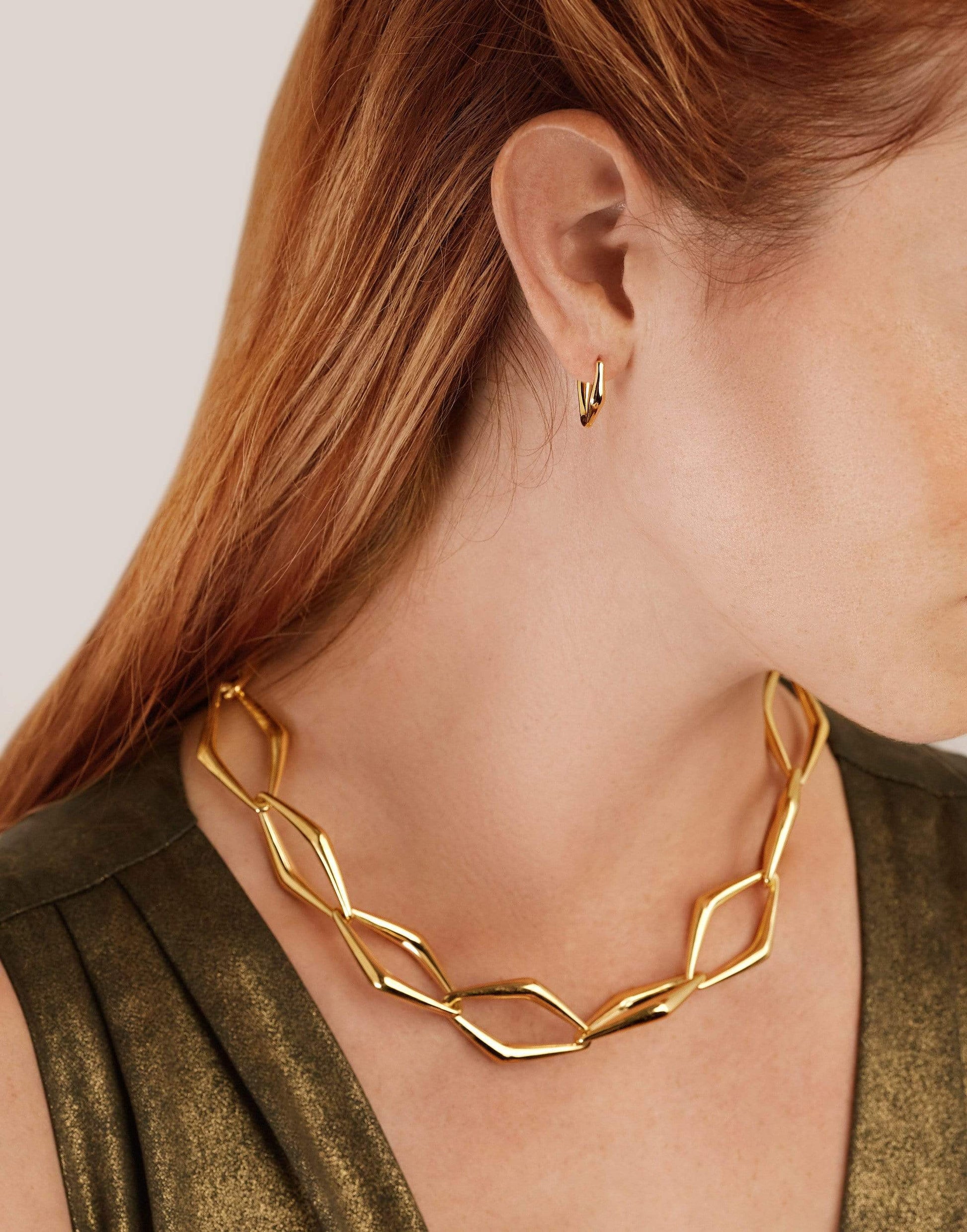 PARULINA-Chunkalicious Large Gold Link Necklace-YELLOW GOLD