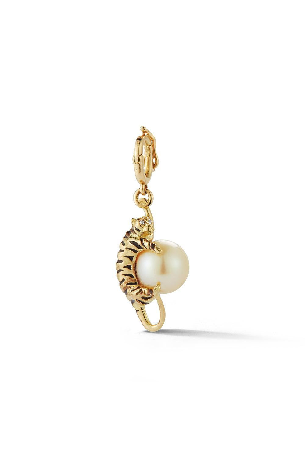 Tiger Hanging Pendant-YELLOW GOLD-JEWELRYFINE JEWELPENDANT-PARULINA