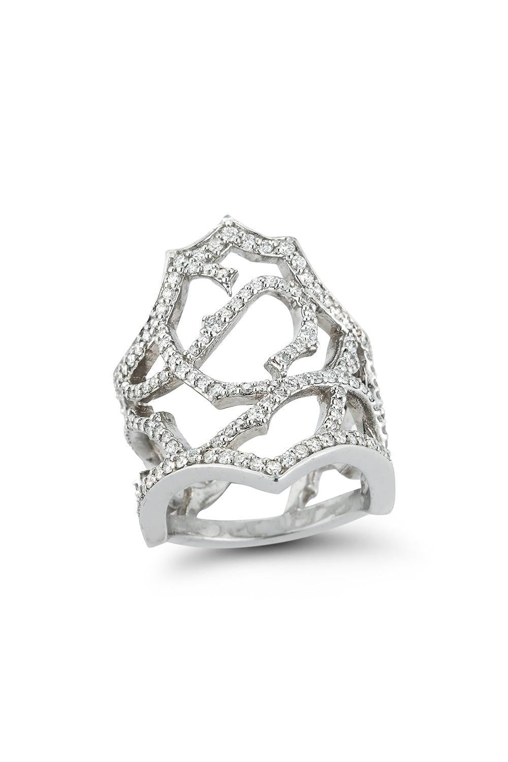 Thorn Briar Diamond Ring-WHITE GOLD-7.25-JEWELRYFINE JEWELRING-PARULINA