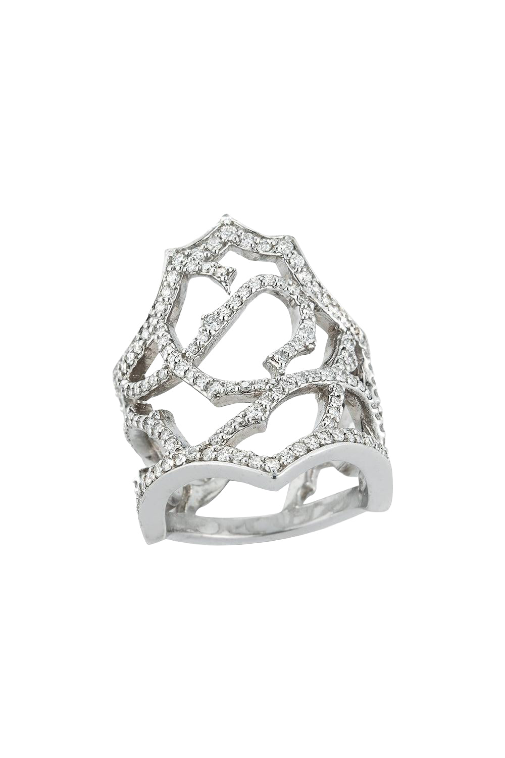 Thorn Briar Diamond Ring-WHITE GOLD-7.25-JEWELRYFINE JEWELRING-PARULINA