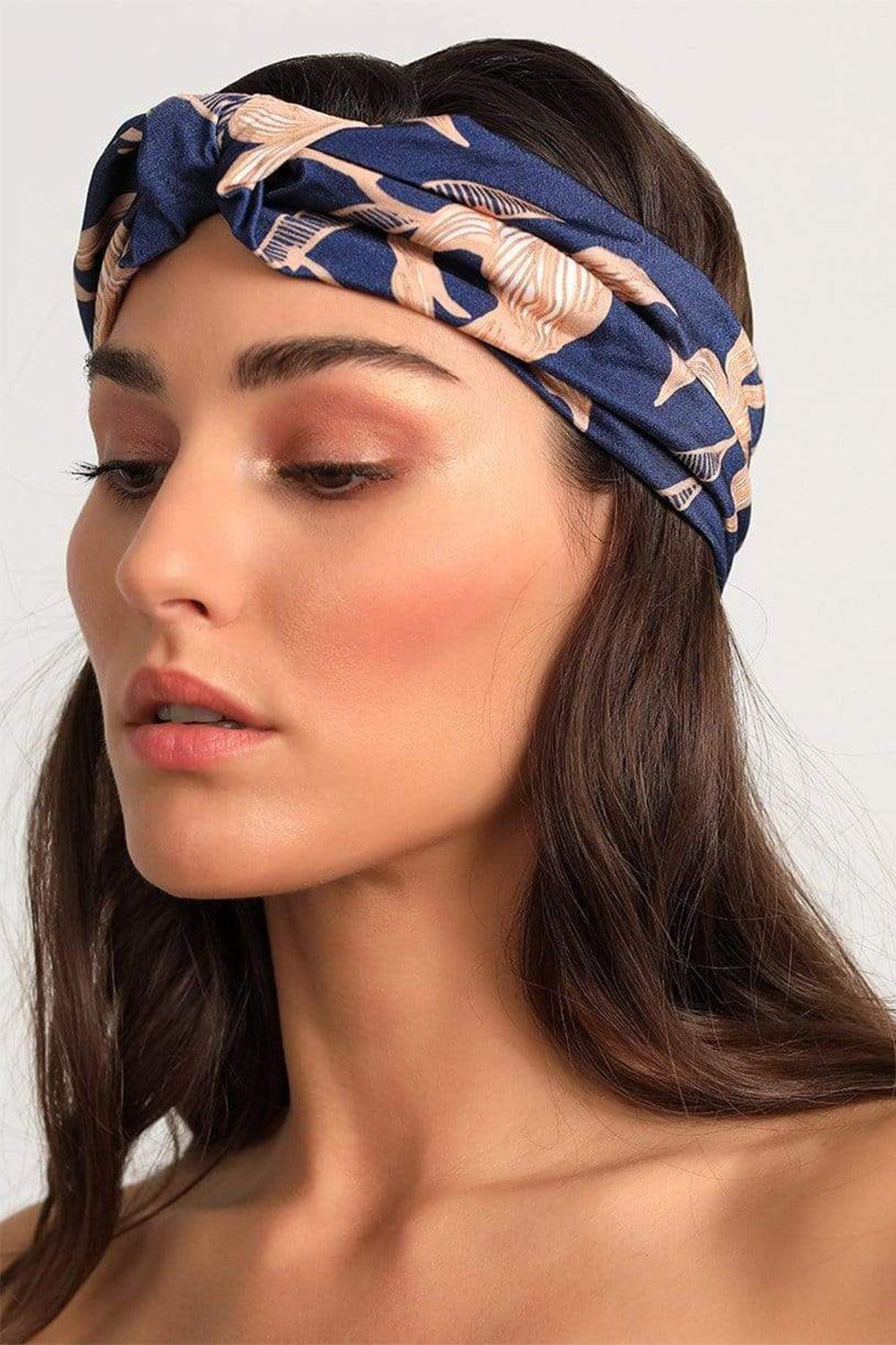 PATBO-Stargazer Print Turban - Navy-NAVY