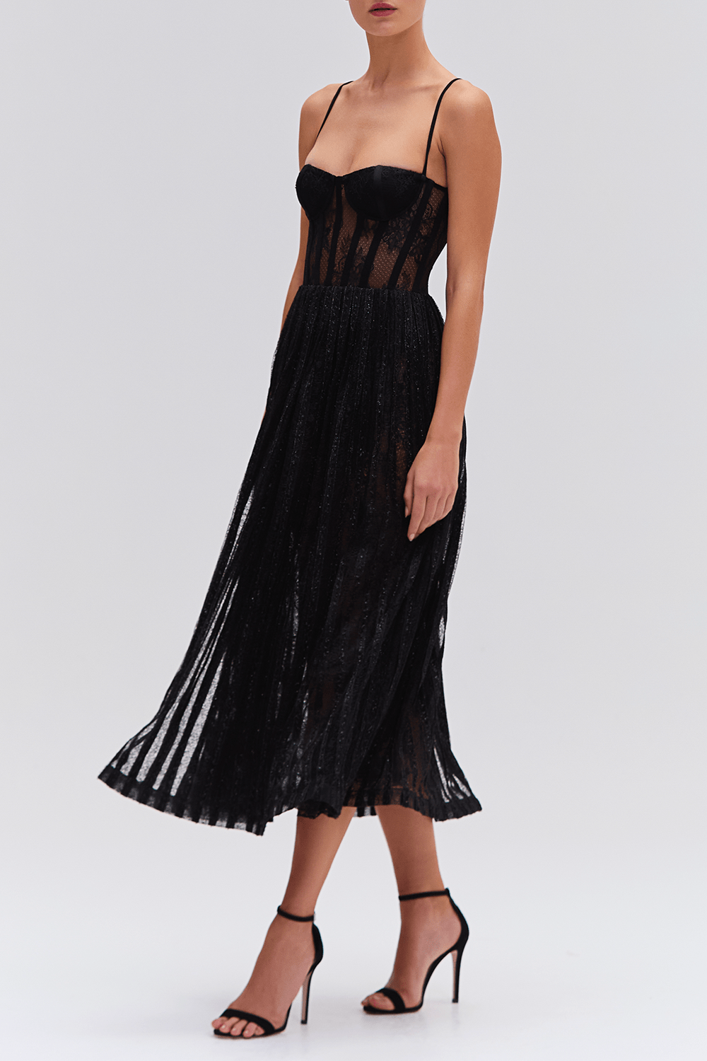PATBO-Bustier Midi Dress-