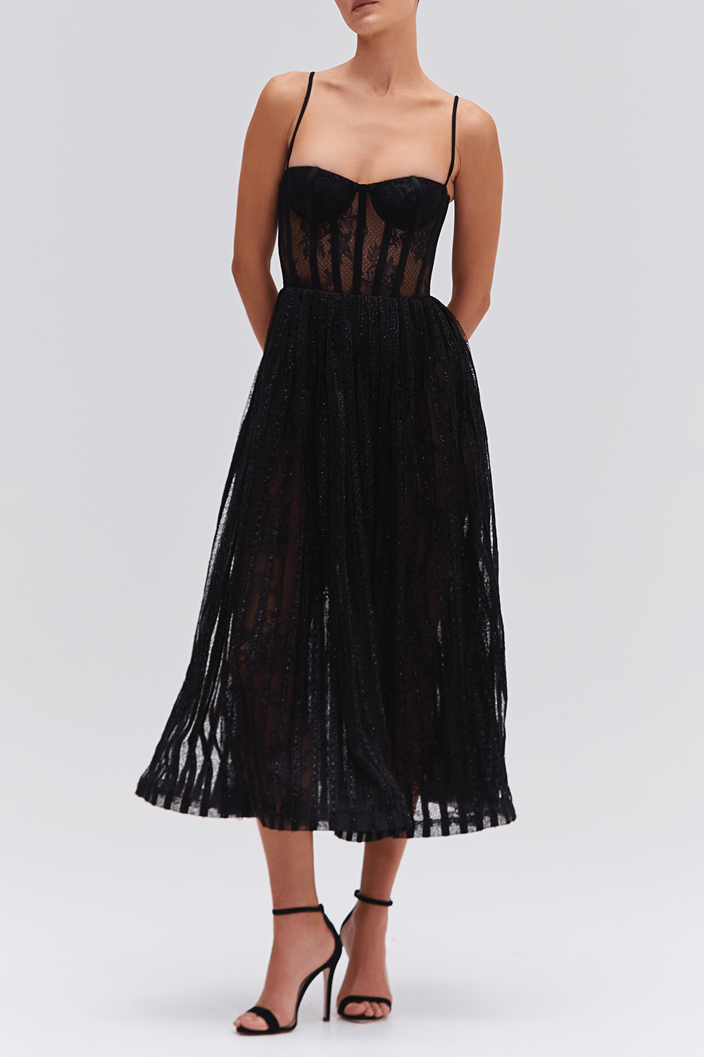 PATBO-Bustier Midi Dress-