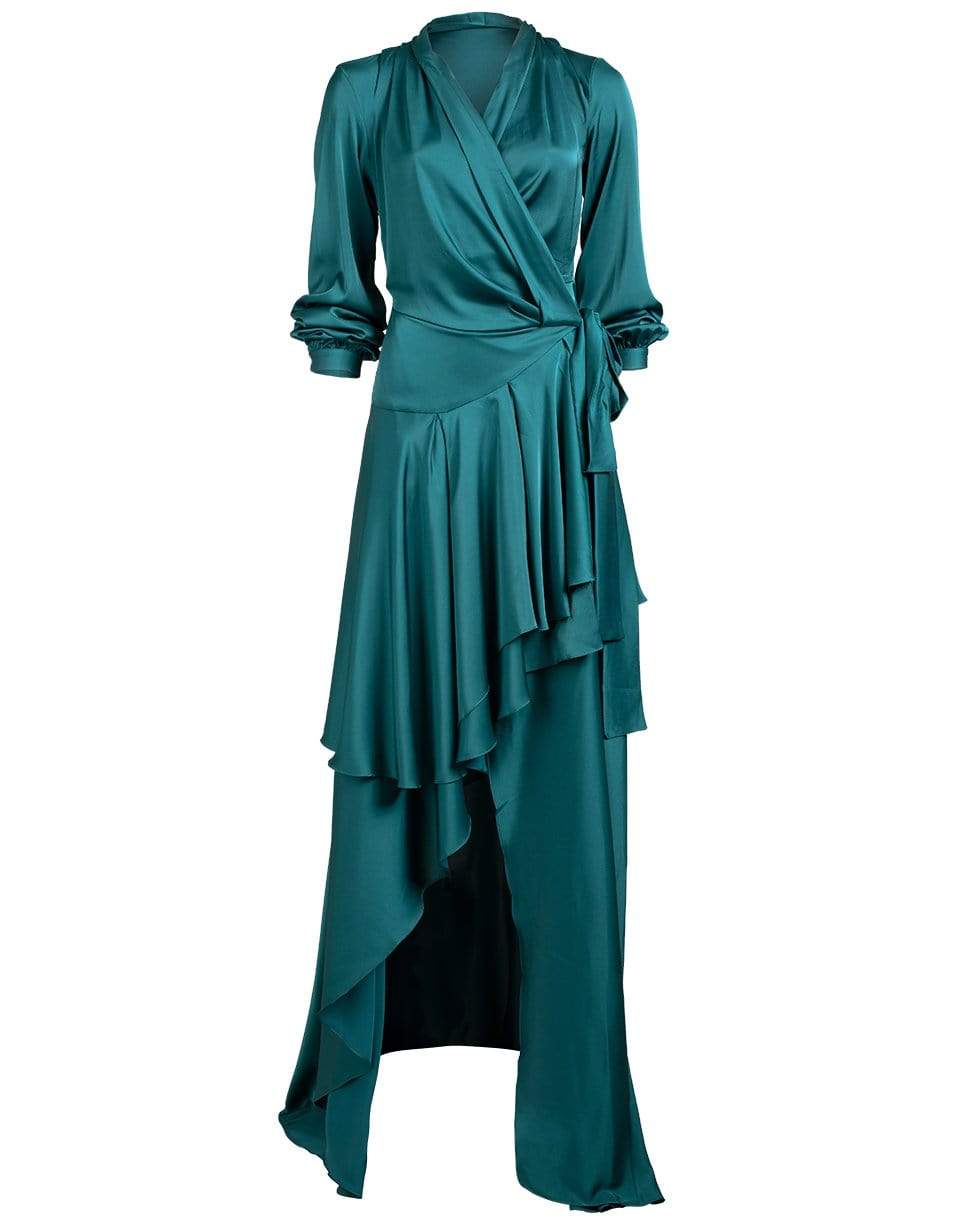 PATBO-Hi Low Maxi Wrap Dress-