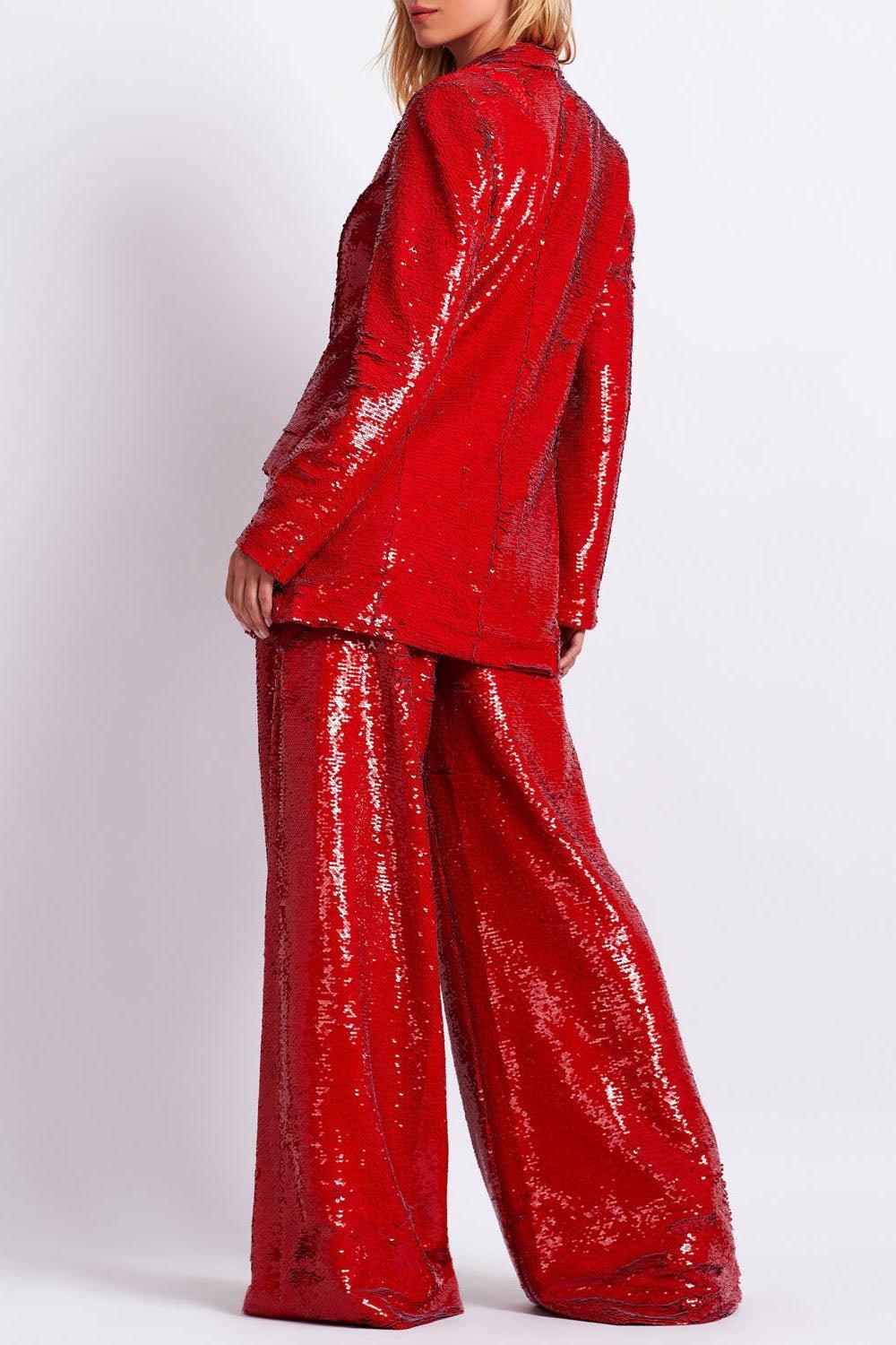 PATBO-Sequin Belted Blazer-