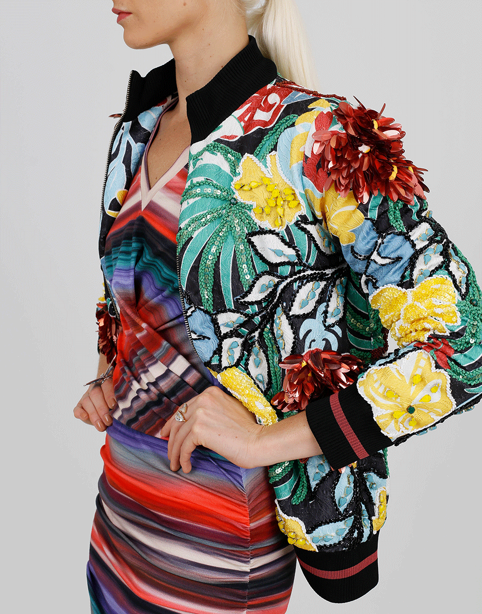 PATBO-Embellished Bomber Jacket-