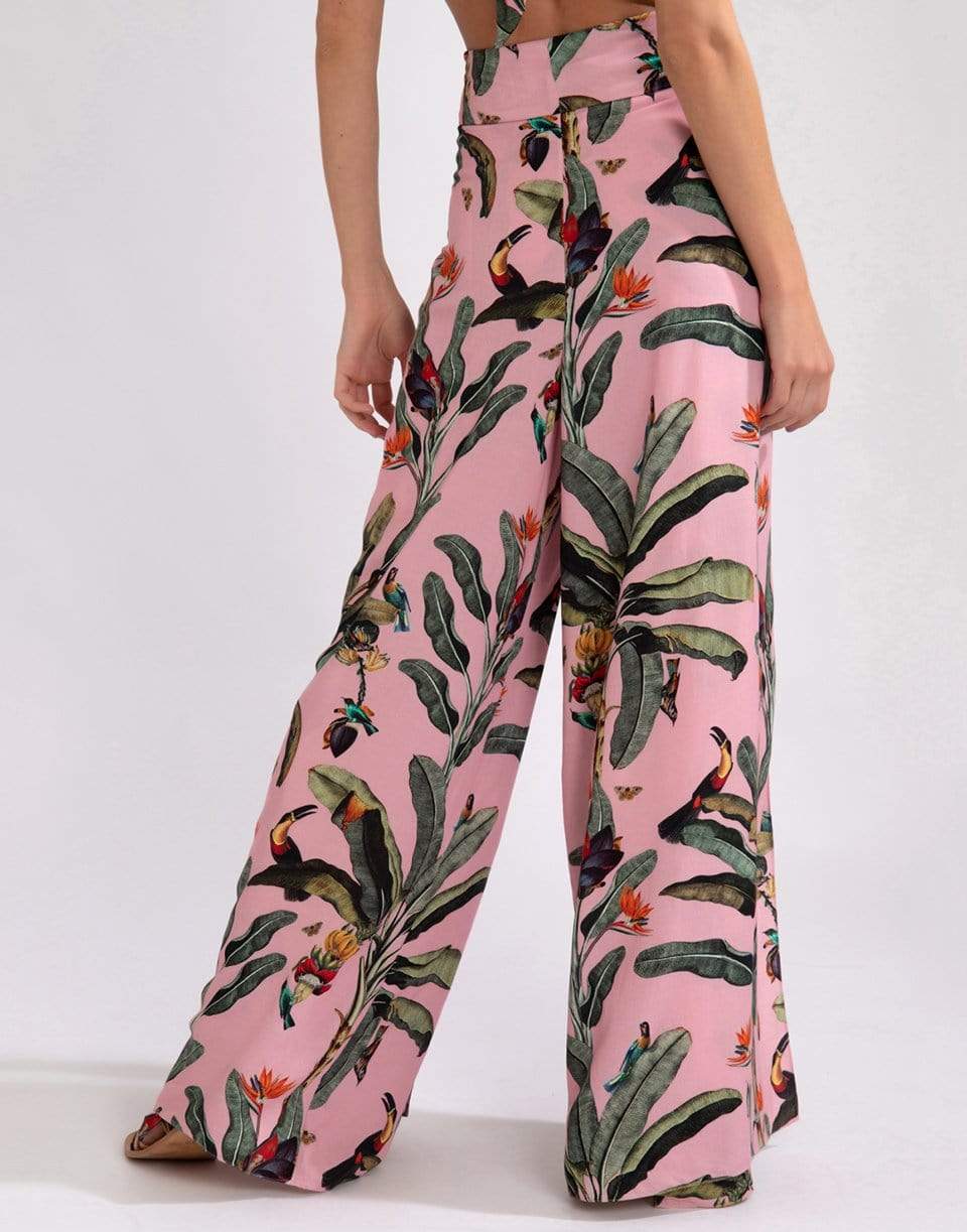 PATBO-Tropical Tie Waist Pant-