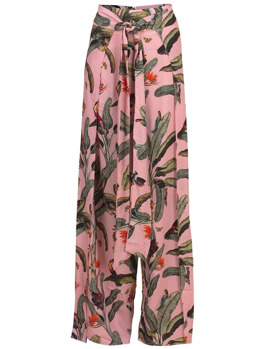 PATBO-Tropical Tie Waist Pant-