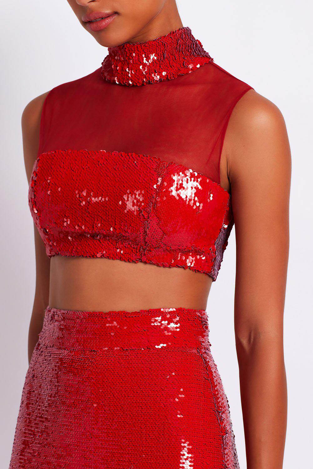 PATBO-Mock Neck Top-