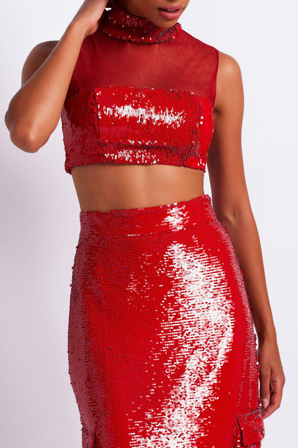 PATBO-Mock Neck Top-