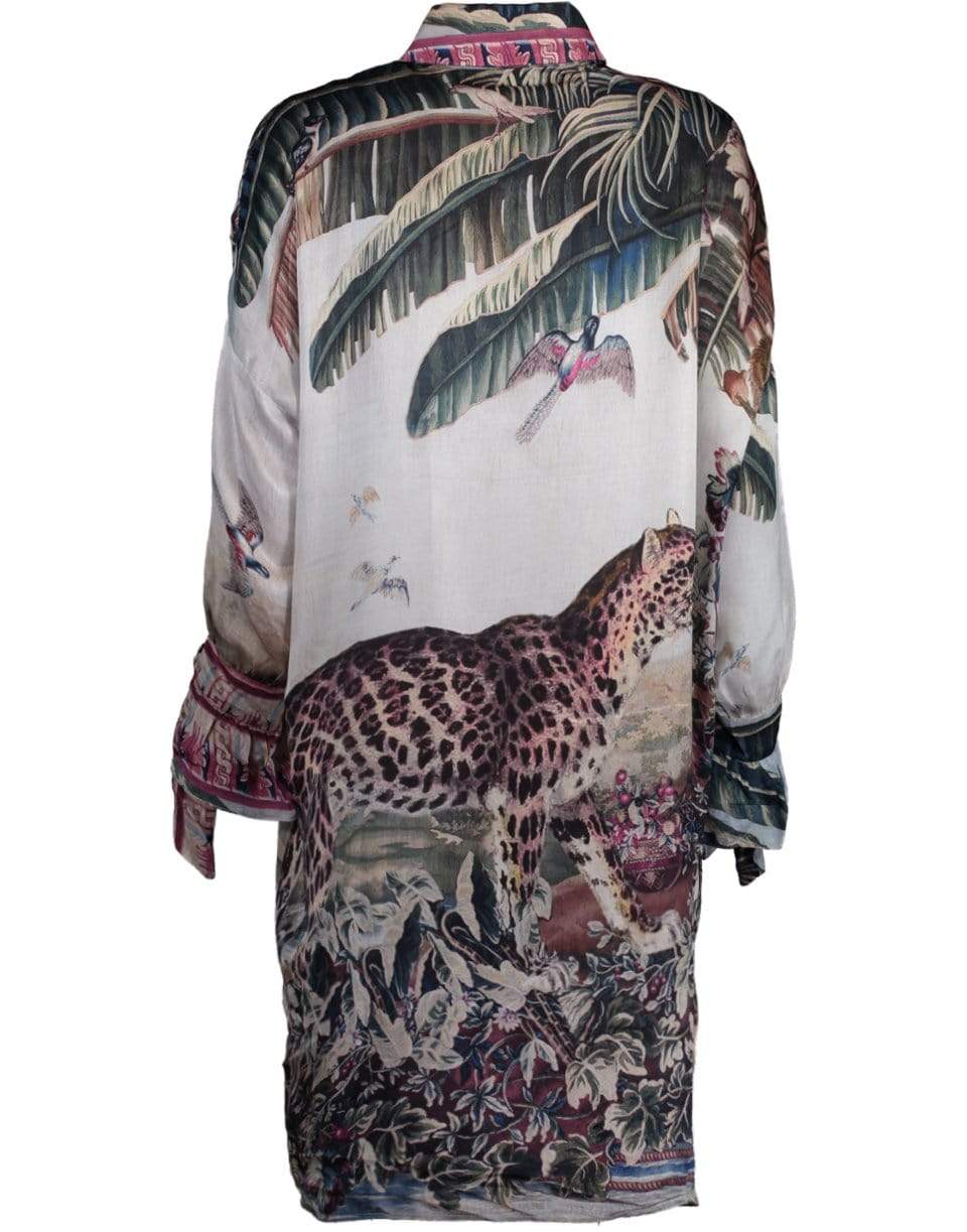 PATBO-Print Button Front Tunic-