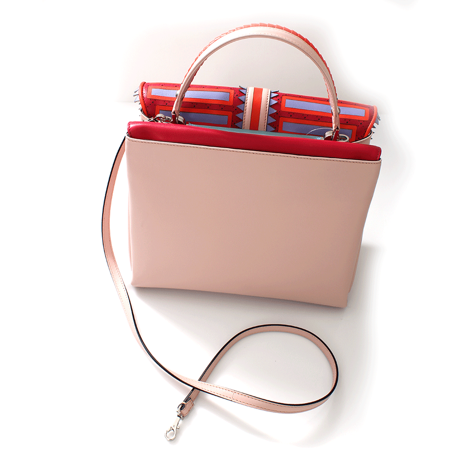 PAULA CADEMARTORI-Faye Top Handle Bag-RED/NUDE
