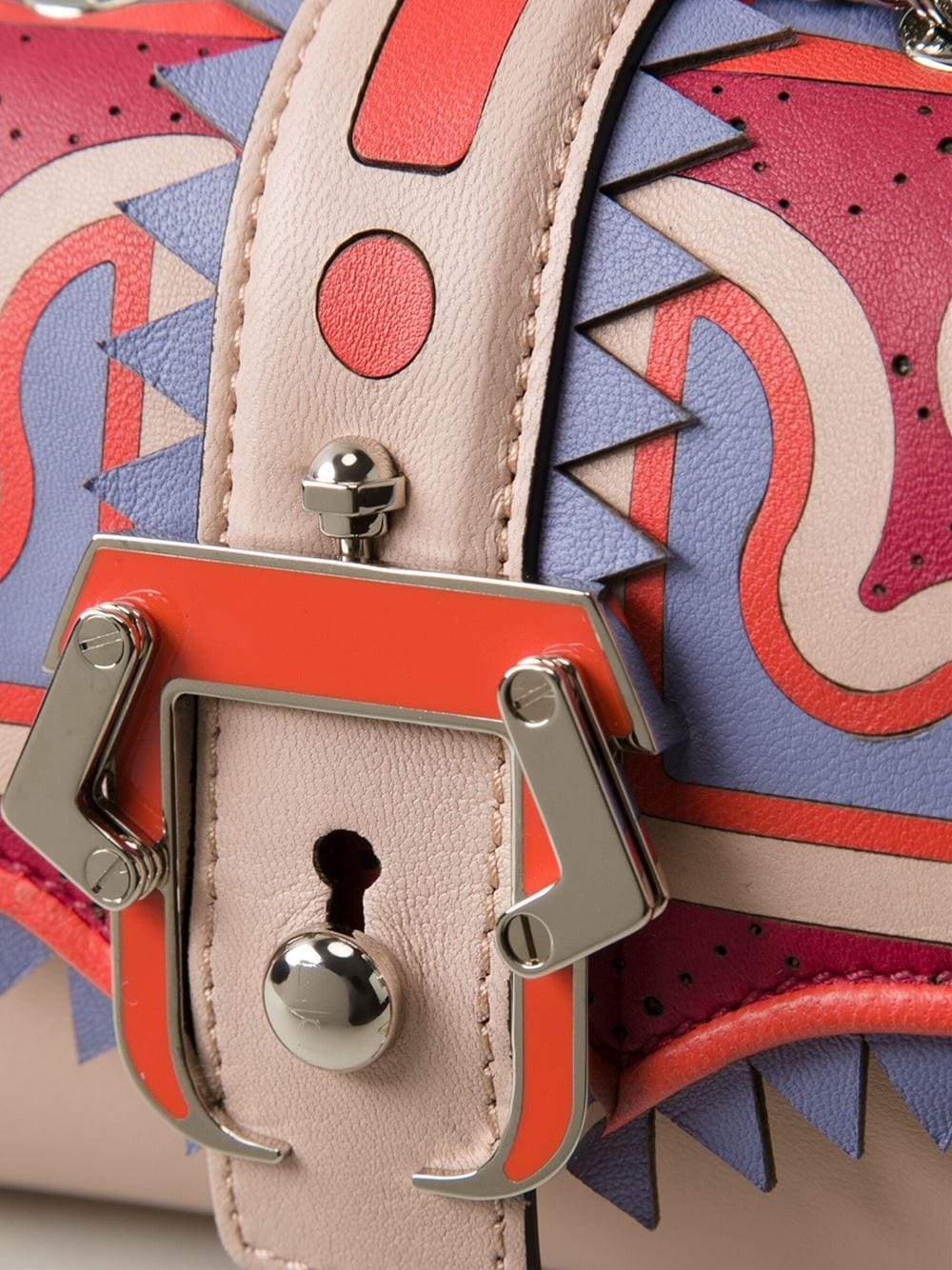 PAULA CADEMARTORI-Faye Top Handle Bag-RED/NUDE