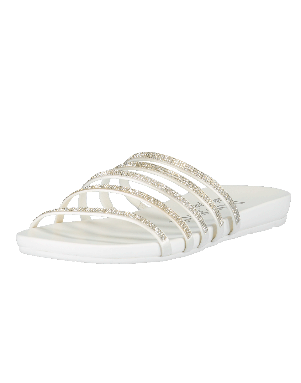 PEDRO GARCIA-Crystal Strap Flat Gala Sandal-