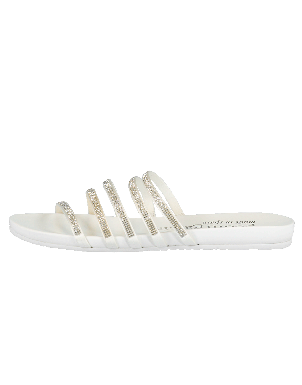 PEDRO GARCIA-Crystal Strap Flat Gala Sandal-