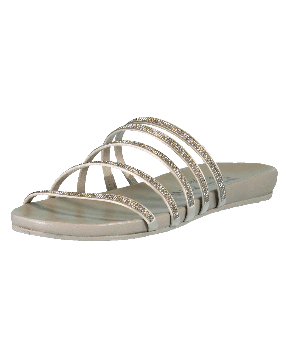 PEDRO GARCIA-Crystal Strap Flat Gala Sandal-