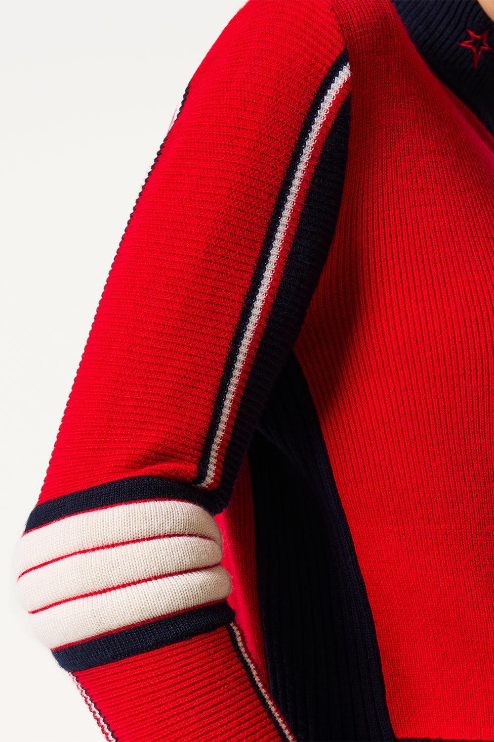 JG Zip Sweater-RED/NVY-XS-CLOTHINGJACKETCASUAL-PERFECT MOMENT